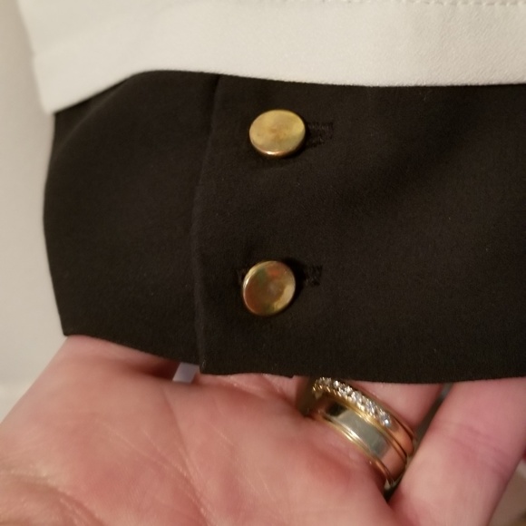 Harve Benard Ivory/Black Blouse - Picture 3 of 6